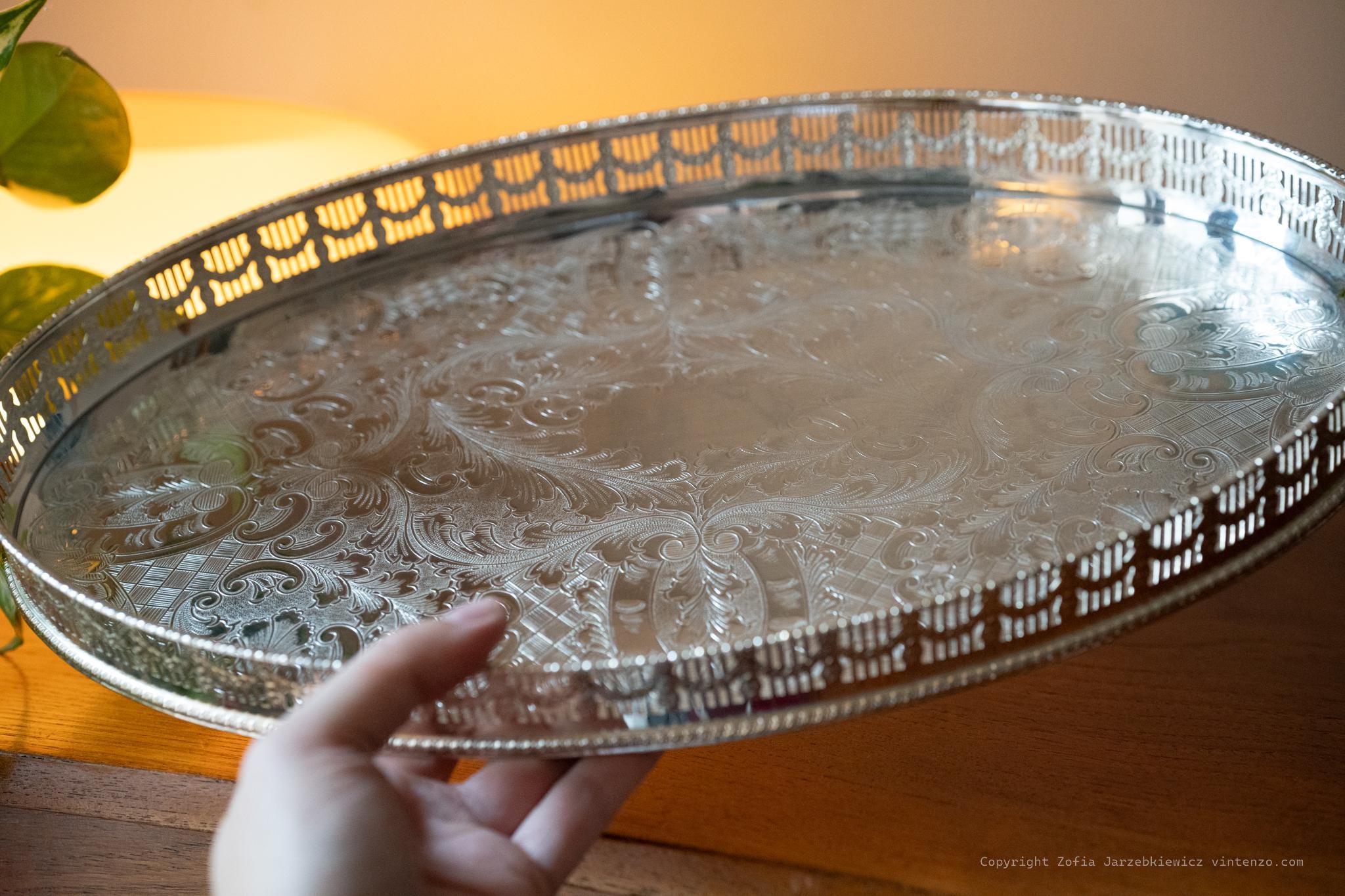 Sheffield Silver Co.】 ワイントレー 35cm Sheffield Silver Co