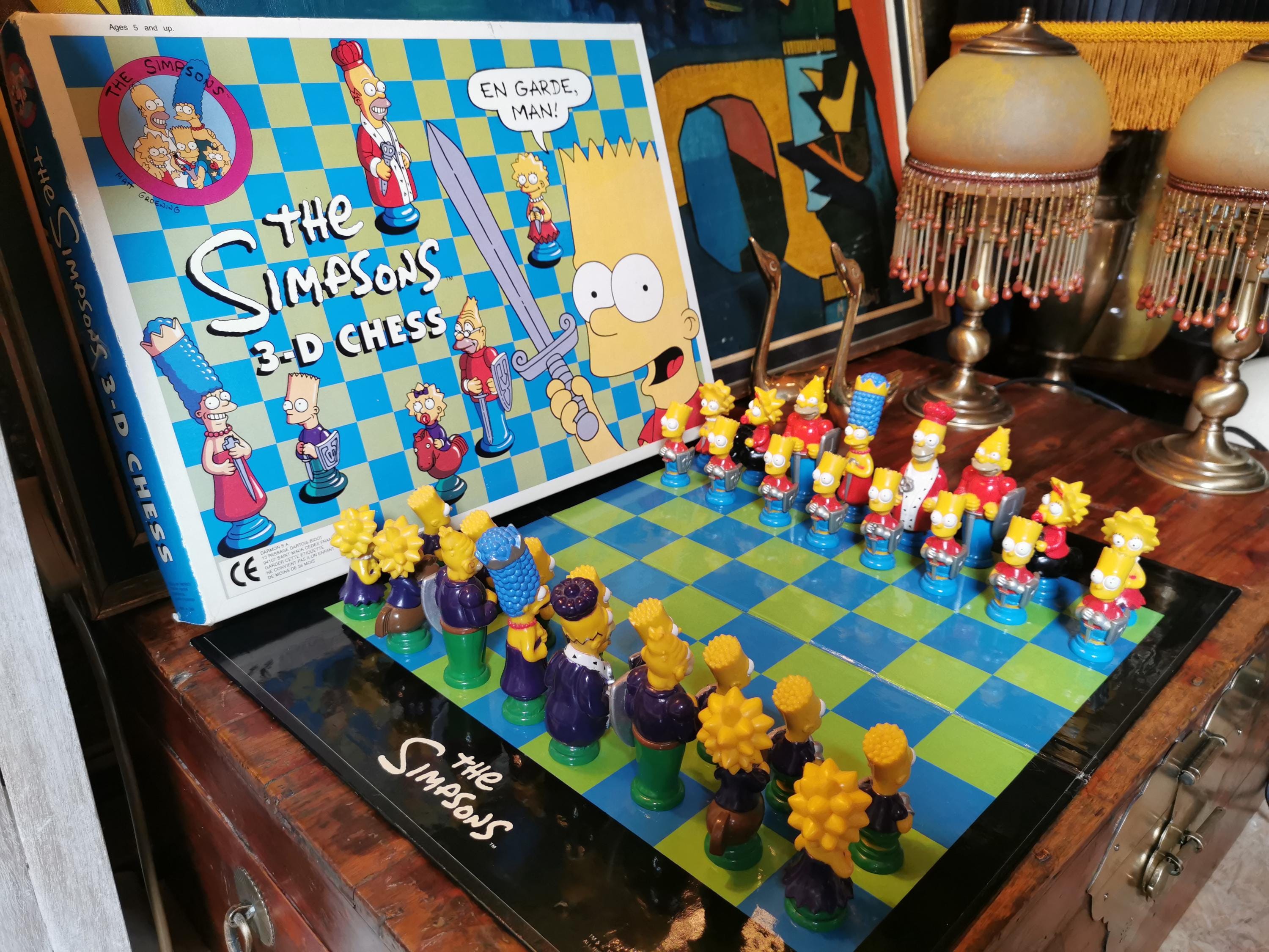 The Simpsons 3D Chess 1997 - Etsy