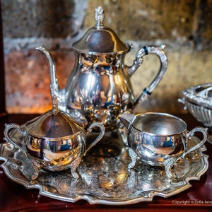Antique Silver Plated Art Deco Tea/Coffee Service, Set of 4
