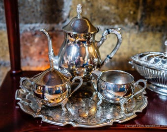 Antique Silver Plated Art Deco Tea/Coffee Service, Set of 4