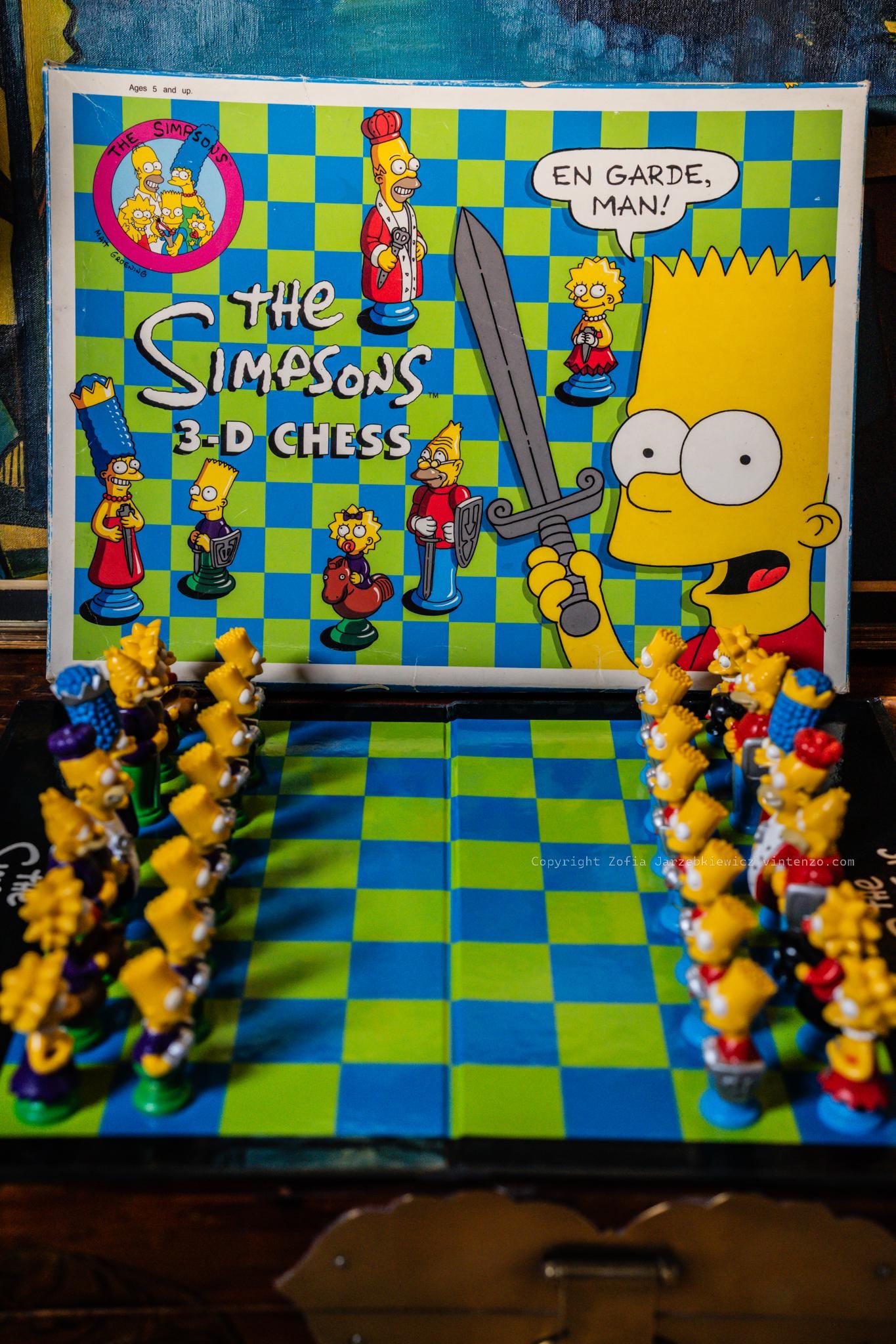 The Simpsons 3D Chess 1992 - Etsy Israel