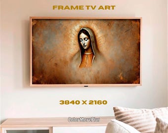 Our Lady of Guadalupe Samsung Frame TV Christian Painting Art Digital Download