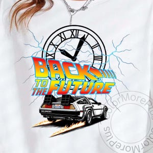 DMC DeLorean Inspired – 2 PNG Files, Back to the Future Theme, 80s Movie Fans