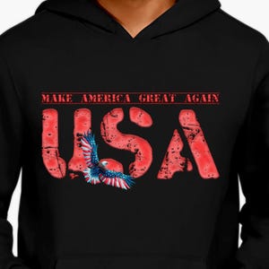 EE. UU. PNG / Make America Great Again clipart / sublimación de águila calva patriótica / diseño vintage estadounidense / camiseta del 4 de julio PNG