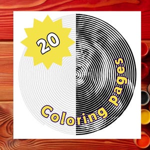 20 Spiral Coloring Pages Printable Coloring Sheets in Spirals For Adults and Teenagers Relaxing Spiroglyphics Instant Download