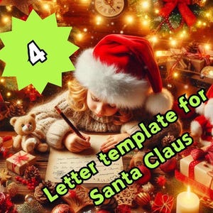 Carta infantil a Papá Noel para imprimir y colorear Carta a Papá Noel Hojas navideñas a Papá Noel para imprimir Lista de deseos para el querido Papá Noel