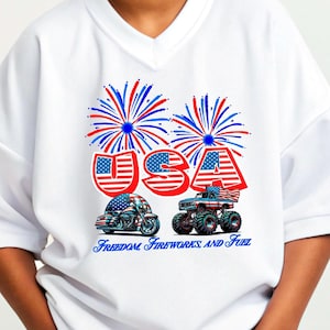 Fuegos artificiales y combustible de la libertad PNG / Clipart patriótico de EE. UU. / Camión de motocicleta del 4 de julio PNG / Diseño de sublimación de fondo transparente