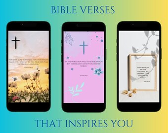 Bibelvers-tapet, Bibel-tapet, 5-pack, Kristen telefontapet, Skriftcitat, Bibelcitat, telefontapet, Bibelvers