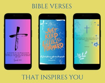 Bibelvers-tapet, Bibel-tapet, 5-pack, Kristen telefontapet, Skriftcitat, Bibelcitat, telefontapet, Bibelvers