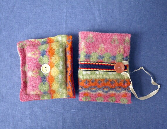 Rose, orange et vert à motifs en en en laine feutrée à l’aiguille cas, tissu récupéré à l’aiguille organisateur f79615 Rose, orange et vert à motifs en en en laine feutrée à l’aiguille cas, tissu récupéré à l’aiguille organisateur f79615