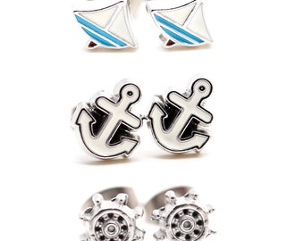 DyaniJewel Stainless Steel Navy Anchor Nautical Cartilage Earring