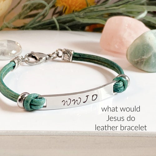 WWJD Bead Bracelet What Would Jesus Do Religious Bracelet Etsy