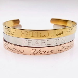 Personalized Bracelet for Women, Custom Engraved Cuff Bracelet, Wedding Date Bracelet, Coordinate Bracelet
