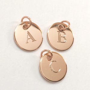 Initial disc charm * Coin disc charm * Personalized disc * Custom Initial charm
