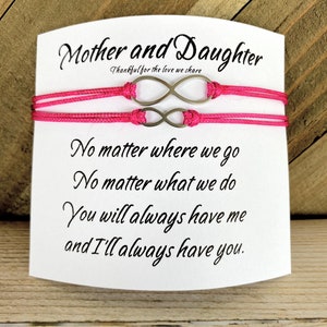 Mother daughter matching infinity bracelets, Mother daughter bracelet set, Mommy and me matching bracelets, Mommy and daughter bracelets