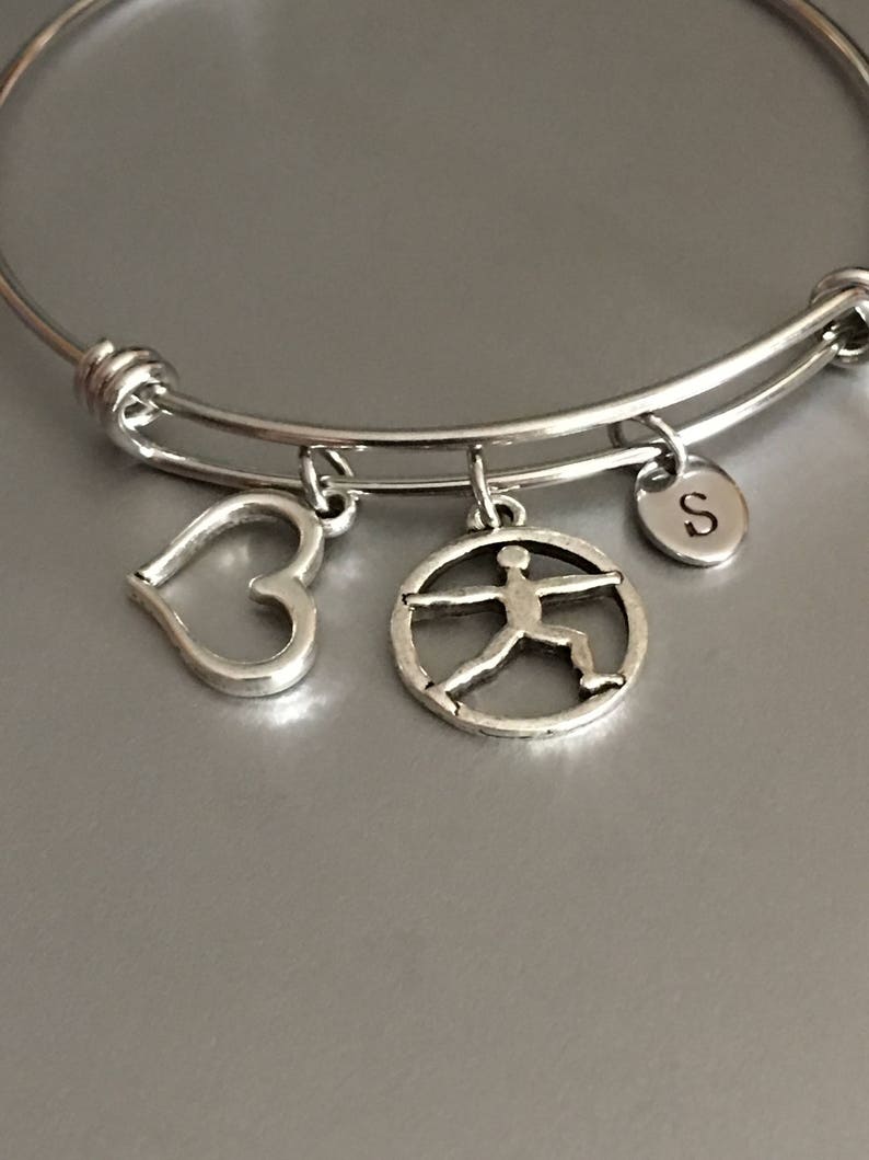 Personalized jewelry,Jewelry,Charm bracelet,Gift Yoga bracelet,Yoga charm,Monogram,gift for her Yoga jewelry Bracelet,Friendship bracelet