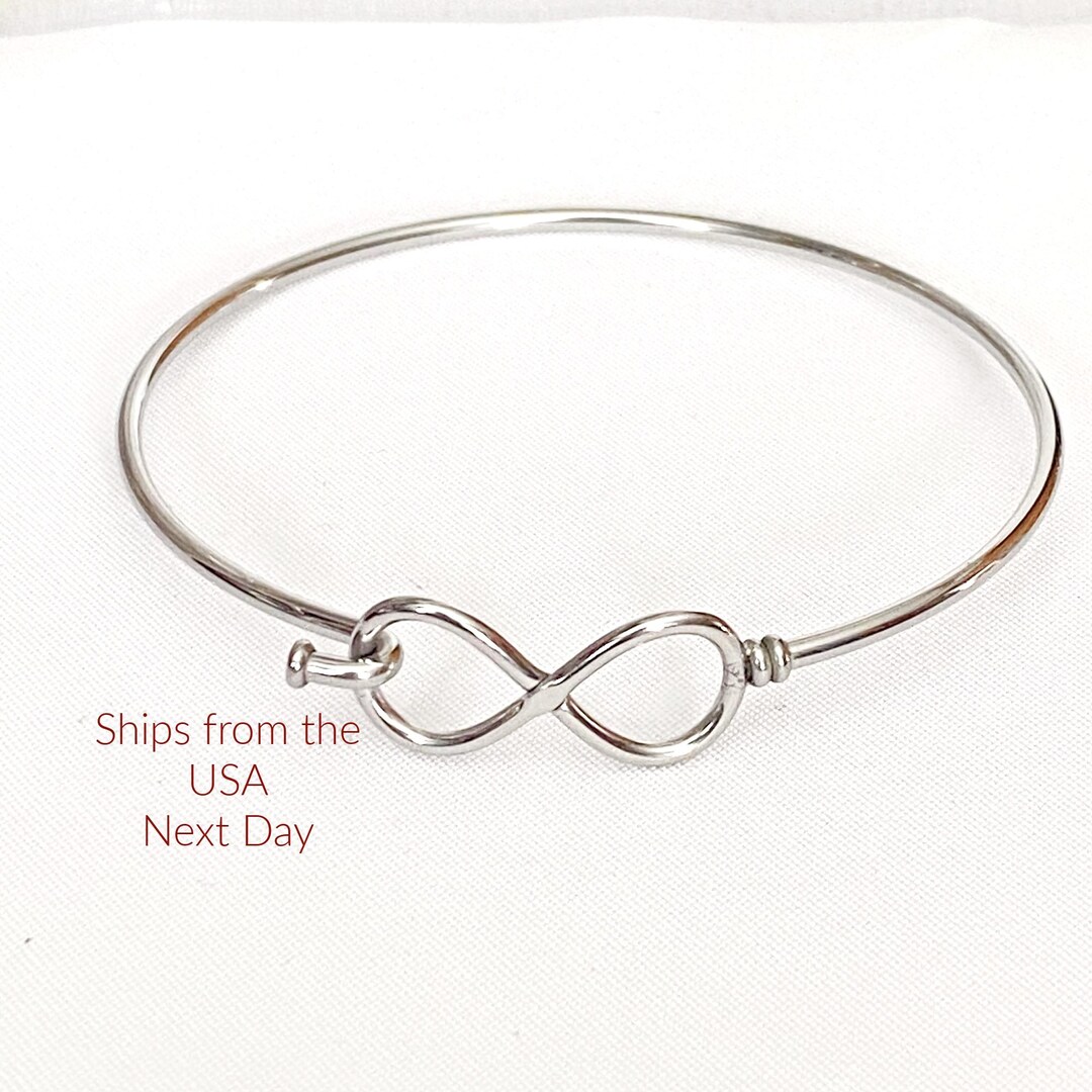 5 Infinity Bangle Bracelets Diy Jewelry Supplies - Etsy