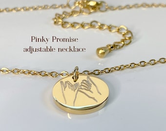 Pinky promise necklace * Pinky swear jewelry * BFF jewelry * Best friend necklace *