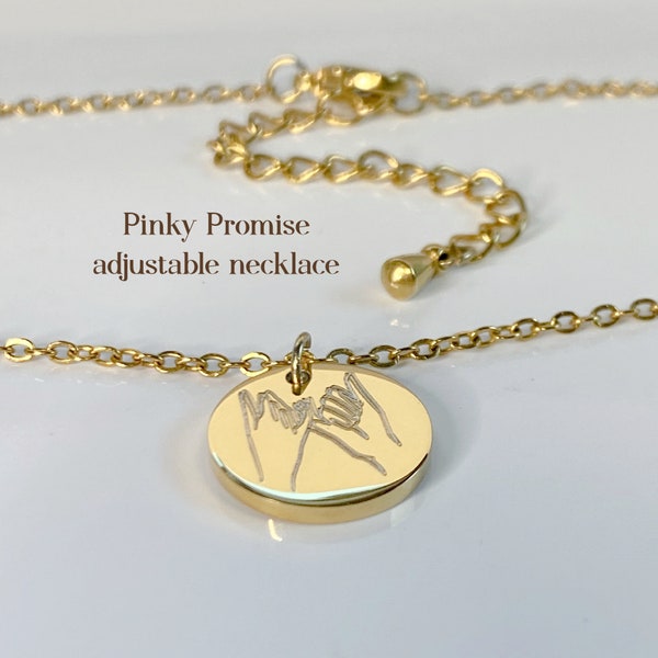 Pinky promise necklace * Pinky swear jewelry * BFF jewelry * Best friend necklace *