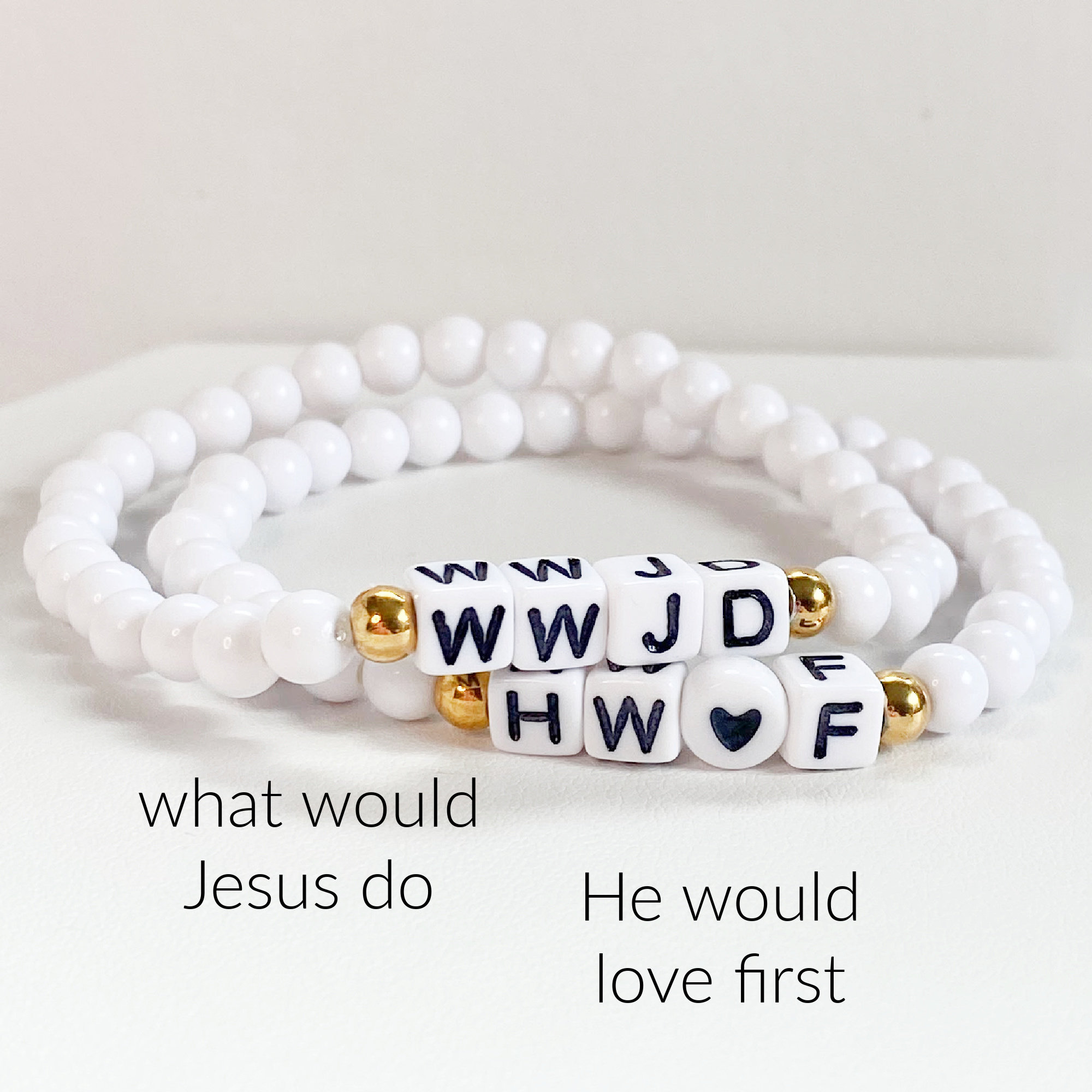 WWJD Bracelet HWLF Bracelet What Would Jesus Do Bracelet He