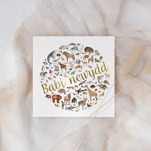 Babi newydd - Welsh new baby card