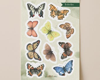 Butterfly Paper Sticker Sheet