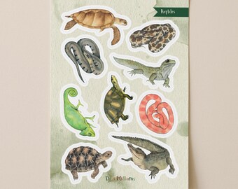 Reptile Paper Sticker Sheet