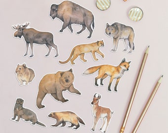 Yellowstone animal stickers