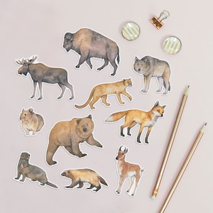 Yellowstone animal stickers