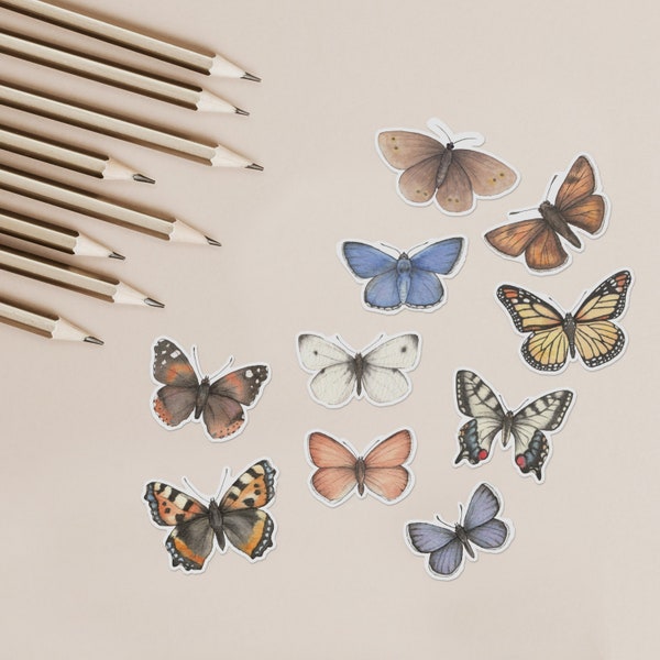 Butterfly animal stickers