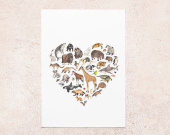 Personalised animal card