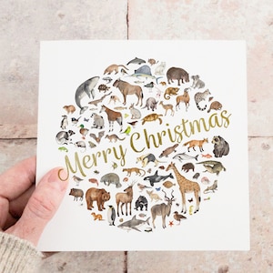 Animal Christmas card