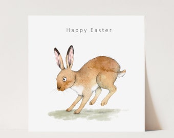 Easter bunny greetings card