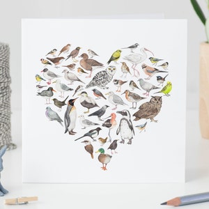 Carte de voeux vierge oiseau