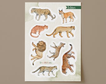 Wild cat (feline) Sticker Sheet
