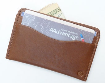 Leather Credit Card Wallet -  Stocking Stuffer - Alternative Apparel