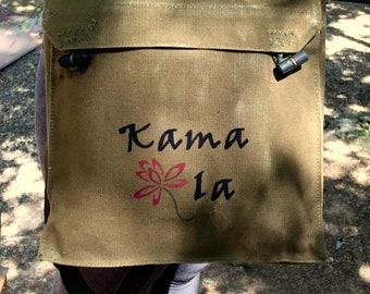 Kamala Harris 2020 Vintage Army Bag / Purse - Joe Biden 2020 – Biden Harris 2020 - Goes with with Kamala Harris Face Mask or T-shirt