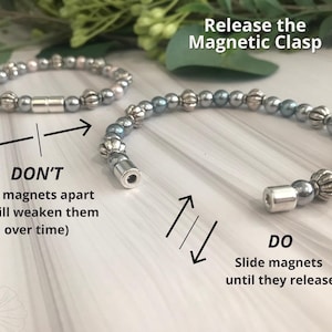 Magnetic therapy bracelet | Pain-relief | Circulation boosting | Anxiety busting | Hematite single-strand bracelet for overall wellness bild 9