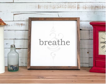 Breathe - Spiritual Zen Wall Art