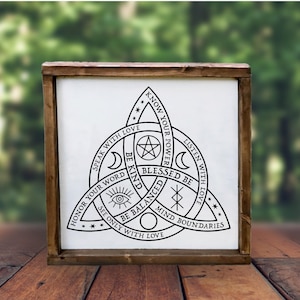 Trinity Knot Inspired Wood Sign