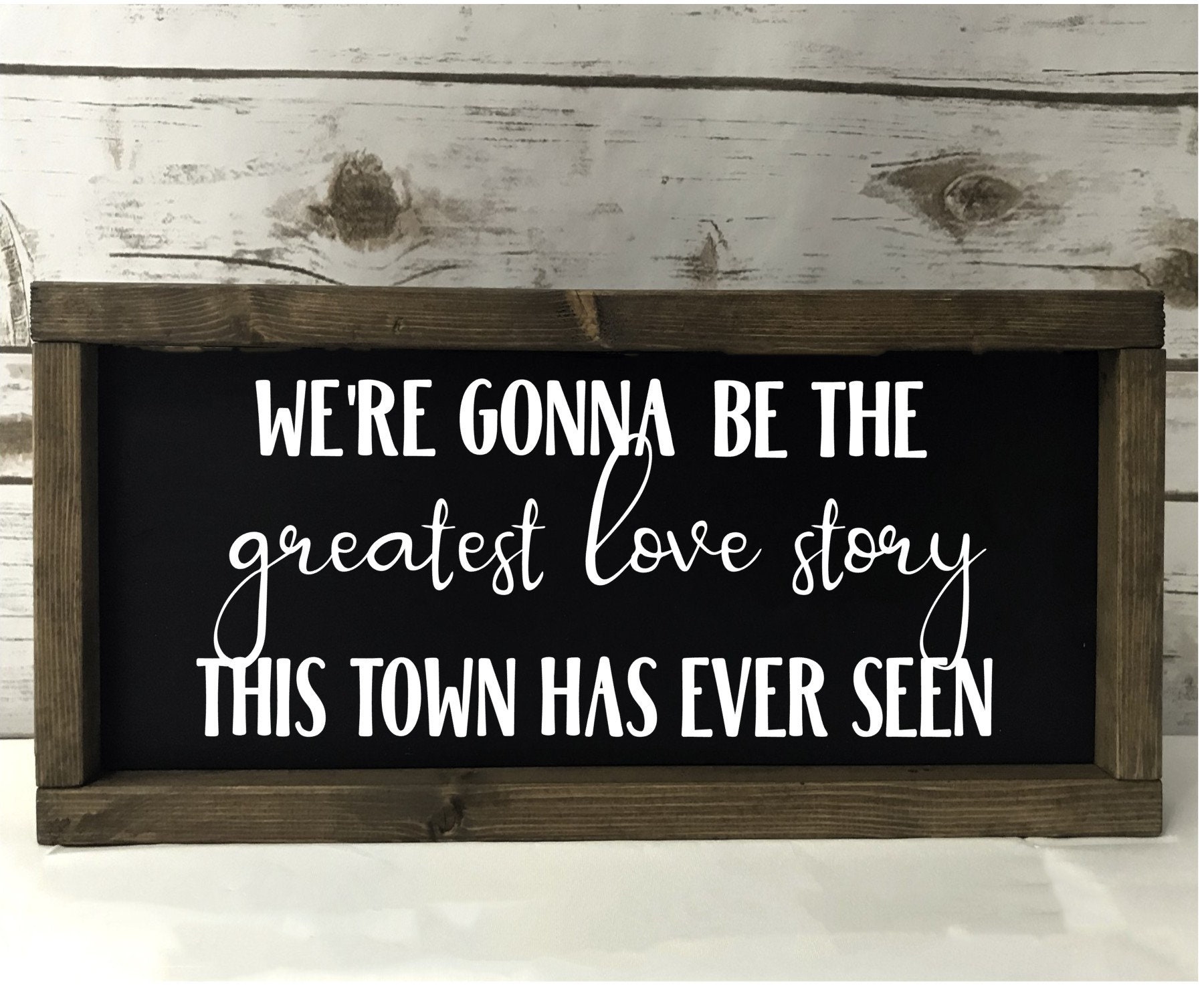 LANCO Greatest Love Story Man Lady Couple Song Lyric Quote Print