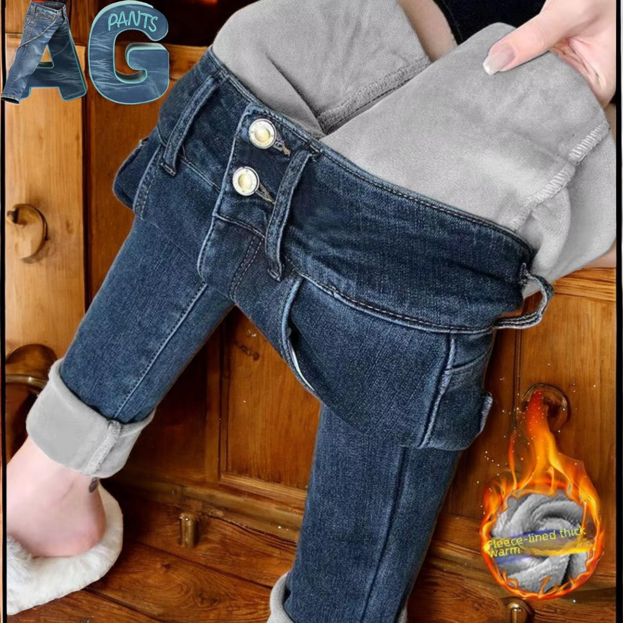 Fleece Lined Jeans Warm Jeggings For Women GRAPENT Fleece Lined