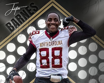 Mod Lights Diagonal Sports Template, Sports Background, Digital Sports Template, Digital Photo Template