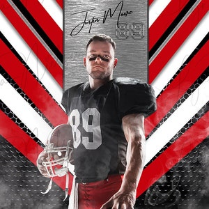 The Grid Sports Background, Digital Sports Template, Digital Photo Template, Any Sport