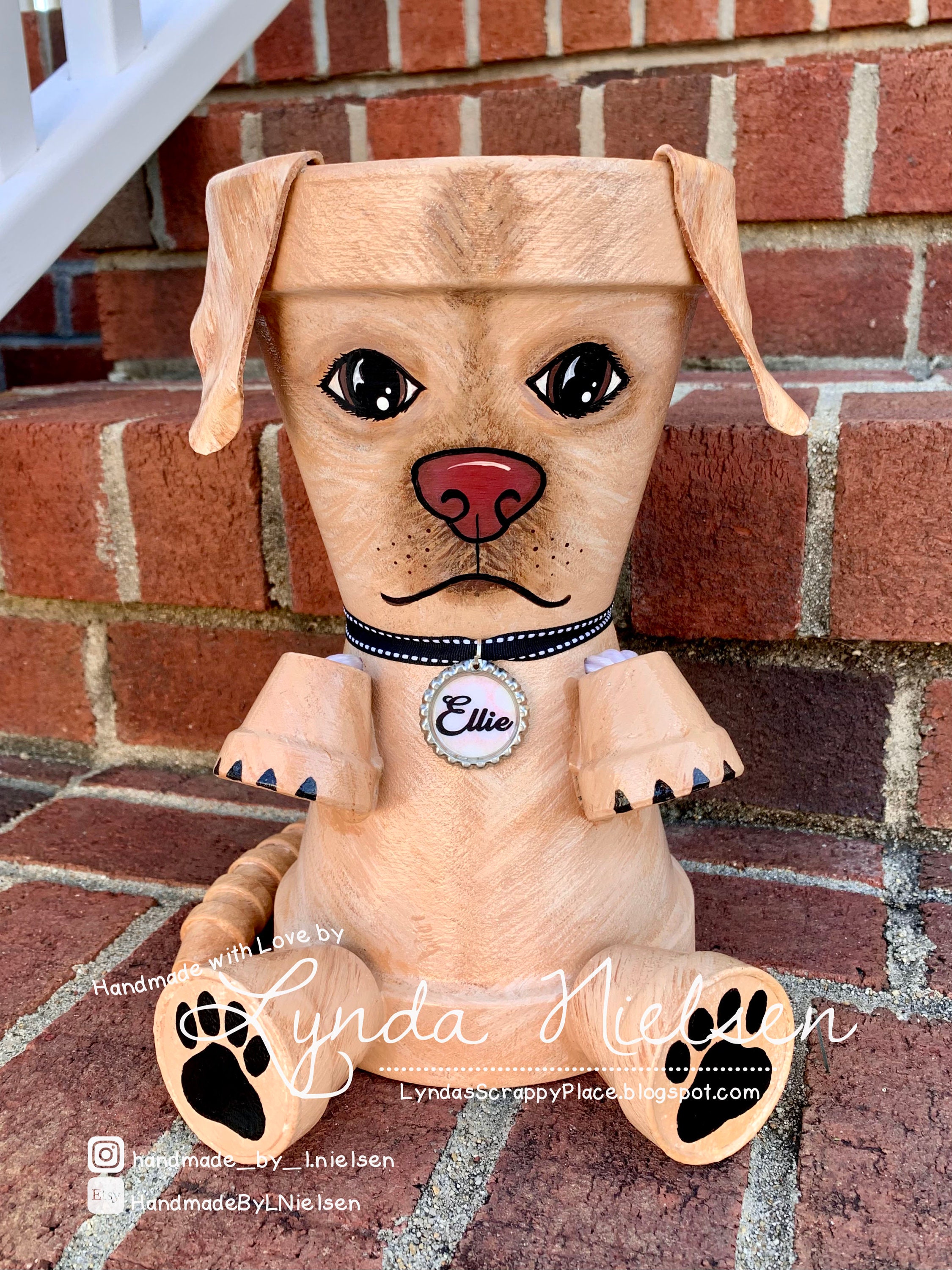 CUSTOM DOG Clay Pots Pot Heads Handmade Terra Cotta Clay Etsy Ireland