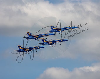 Blue Angels Digital Photography - Fly By - High Quality Digital Download