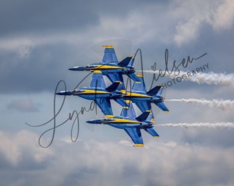 Blue Angels Digital Photography - Diamond Formation - High Quality Digital Download