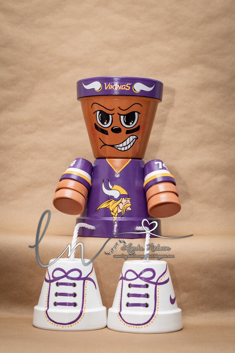 Clay Pot FOOTBALL TEAM PLAYER Customized Clay Pots Hand Etsy