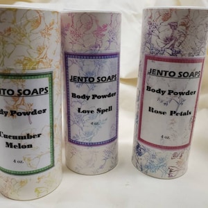 All natural homemade body powder, talc free powder, arrowroot powder, powder with clay, body powder, vegan skin care, personal care, spa