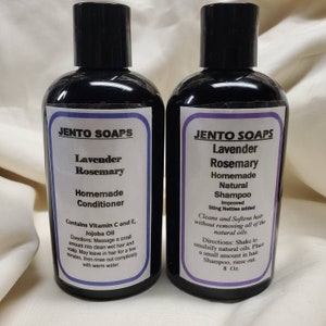 Homemade Shampoo and Conditioner, choose of essential or fragrance oil scent, herbal shampoo, hair care,  all hair types, self gift, 1 of 5